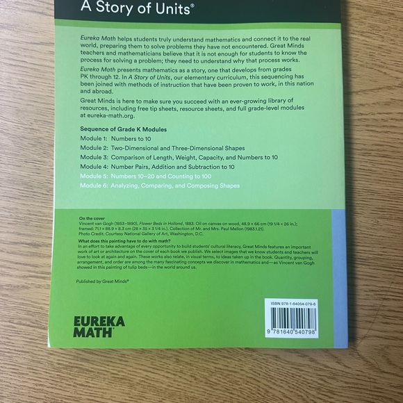 EUREKA MATH / GRADE K MODULE 5 & 6 / LEARN / STUDENT CONSUMABLE WORKBOOK / NEW - Picture 2 of 6